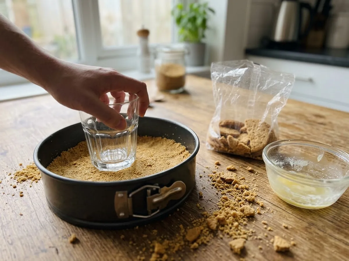 No-bake cheesecake — step 1