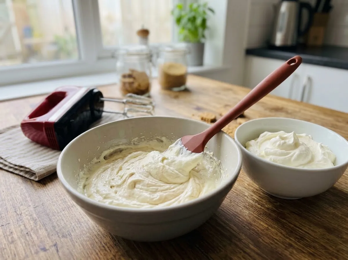 No-bake cheesecake — step 4