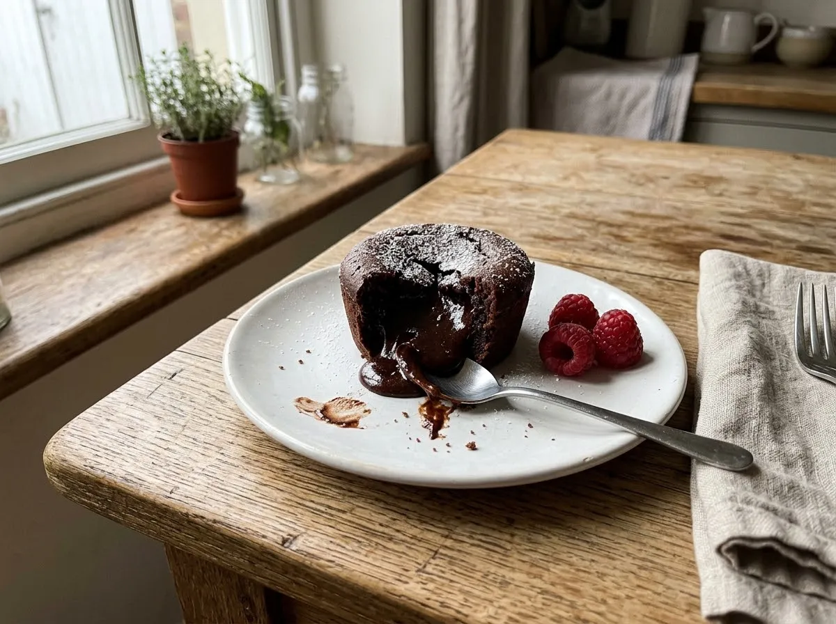 Chocolate fondant with a molten centre