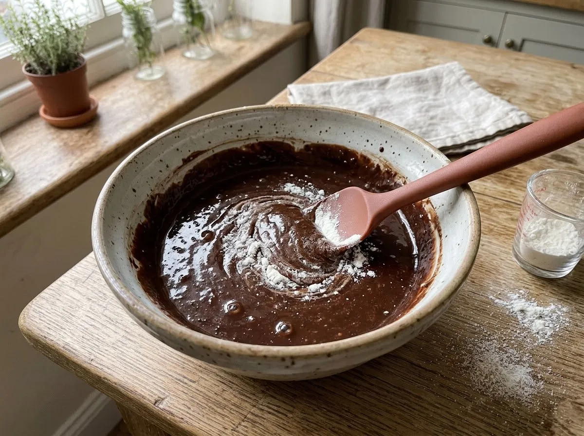 Chocolate fondant with a molten centre — step 3
